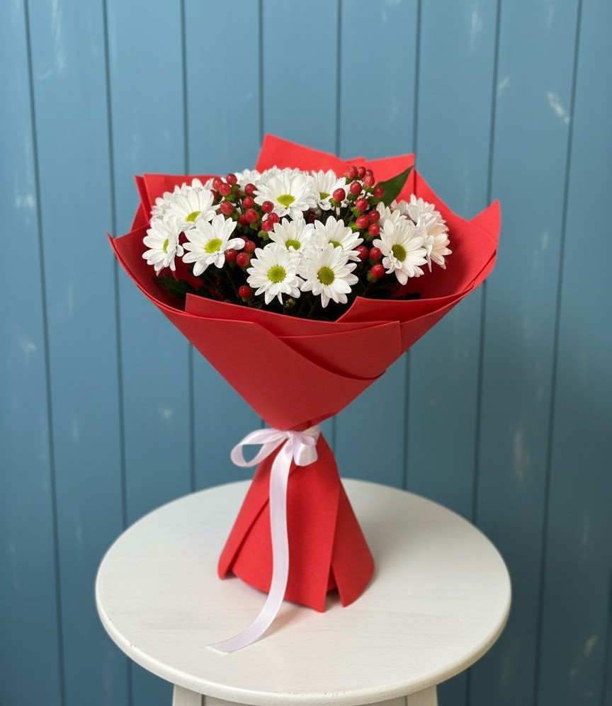 Букет цветов из: Хризантемы в Новом-Уренгое