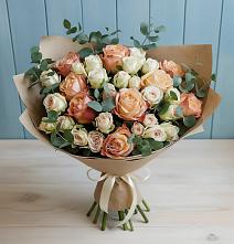 Букет цветов из:  Альстромерии и Розы в Новом-Уренгое